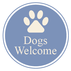 Dogs welcome