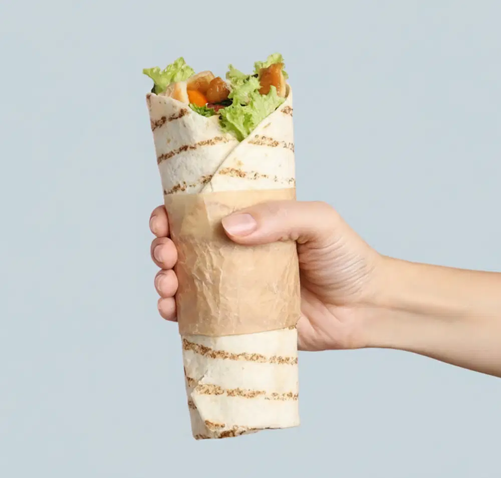 Wrap made fresh